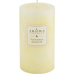 PEACE PEARL AROMATHERAPY by Peace Pearl Aromatherapy - ONE 2.75x5 inch PILLAR AROMATHERAPY CANDLE.  COMBINES THE ESSENTIAL OILS OF ORANGE, CLOVE & CINNAMON TO CREATE A WARM AND COMFORTABLE ATMOSPHERE.  BURNS APPROX.