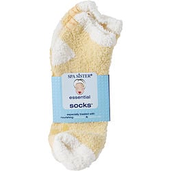 SPA ACCESSORIES by Spa Accessories - ESSENTIAL MOIST SOCKS WITH JOJOBA & LAVENDER OILS (YELLOW)