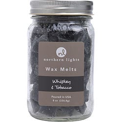 WHISKEY & TOBACCO SCENTED by Northern Lights - SIMMERING FRAGRANCE CHIPS - 8 OZ JAR CONTAINING