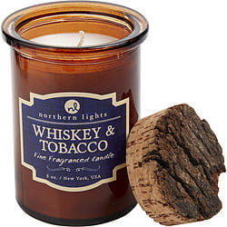 WHISKEY & TOBACCO SCENTED by Northern Lights - SPIRIT JAR CANDLE - 5 OZ. BURNS APPROX.