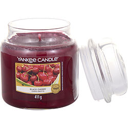 YANKEE CANDLE by Yankee Candle - BLACK CHERRY SCENTED MEDIUM JAR