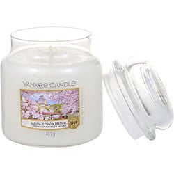 YANKEE CANDLE by Yankee Candle - SAKURA BLOSSOM FESTIVAL SCENTED MEDIUM JAR