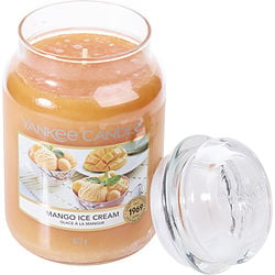 YANKEE CANDLE by Yankee Candle - MANGO ICE CREAM SCENTED LARGE JAR