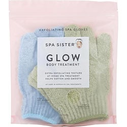 SPA ACCESSORIES by Spa Accessories - SPA SISTER TWIN EXFOLIATING GLOVES TREATMENT (SAGE & BLUE)