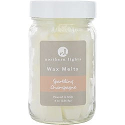 SPARKLING CHAMPAGNE SCENTED by Northern Lights - SIMMERING FRAGRANCE CHIPS - 8 OZ JAR CONTAINING