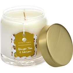 GINGER TEA & LEMON by Northern Lights - SCENTED SOY GLASS CANDLE