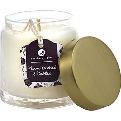 PLUM ORCHID & DAHLIA by Northern Lights - SCENTED SOY GLASS CANDLE