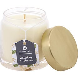 WHISKEY & TOBACCO by Northern Lights - SCENTED SOY GLASS CANDLE