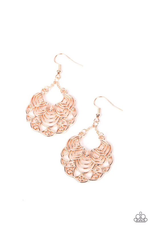 Frilly Finesse - Gold Earring