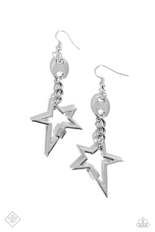 Iconic Impression - silver earrings