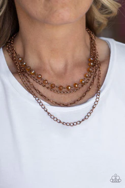 Extravagant Elegance - Copper Necklace