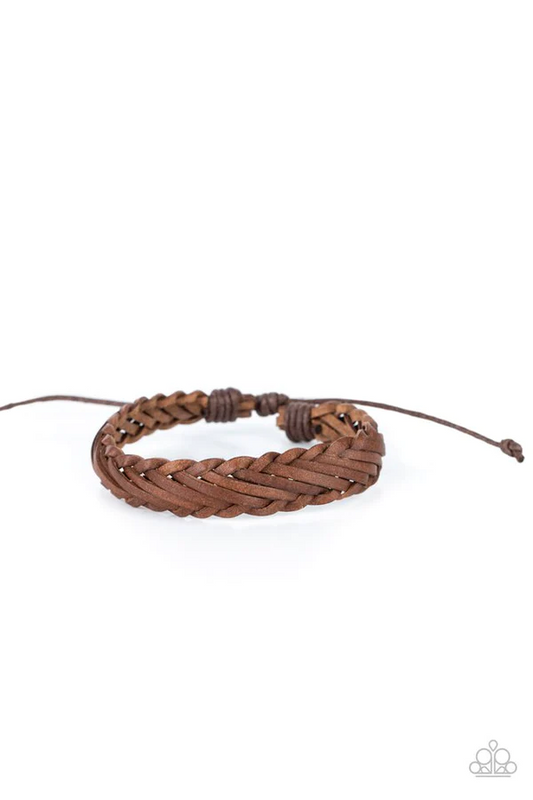 Rodeo Roundup - Brown Bracelet