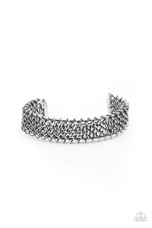 Gridlock - Silver Bracelet