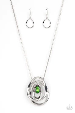 Luminous Labyrinth - Green Necklace