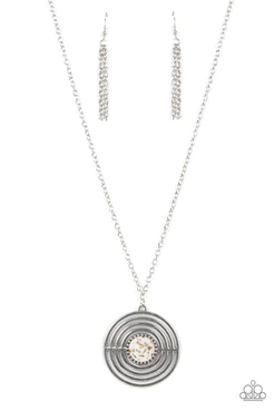 Targeted Tranquility - White Necklace