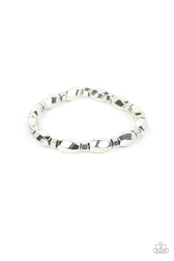 Magnetic Mantra - Silver Bracelet