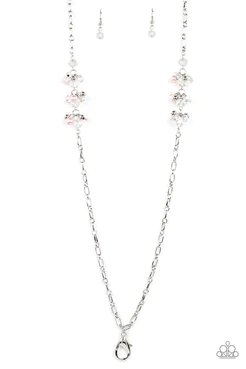 Poshly Parisian - Pink Lanyard Necklace