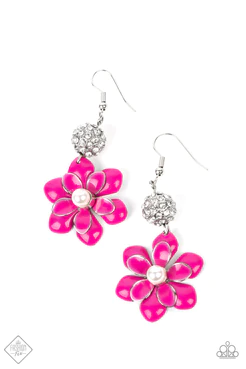 "BEWITCHING BOTANY" - PINK EARRINGS