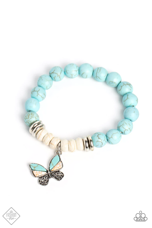Bold Butterfly - Blue Bracelet