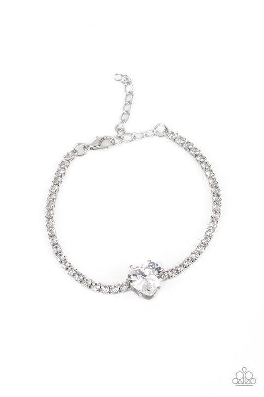 Bedazzled Beauty - White Bracelet