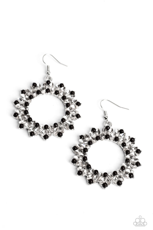 Combustible Couture - Black Earrings