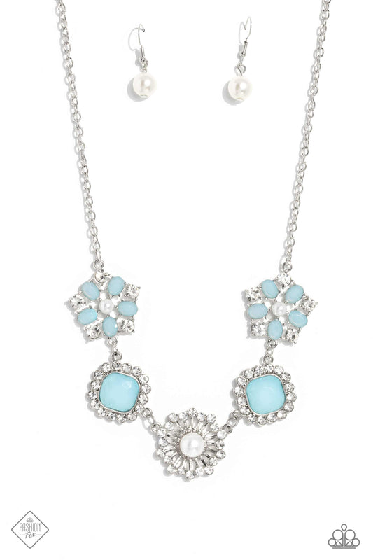 Flower Crown - Blue Necklace