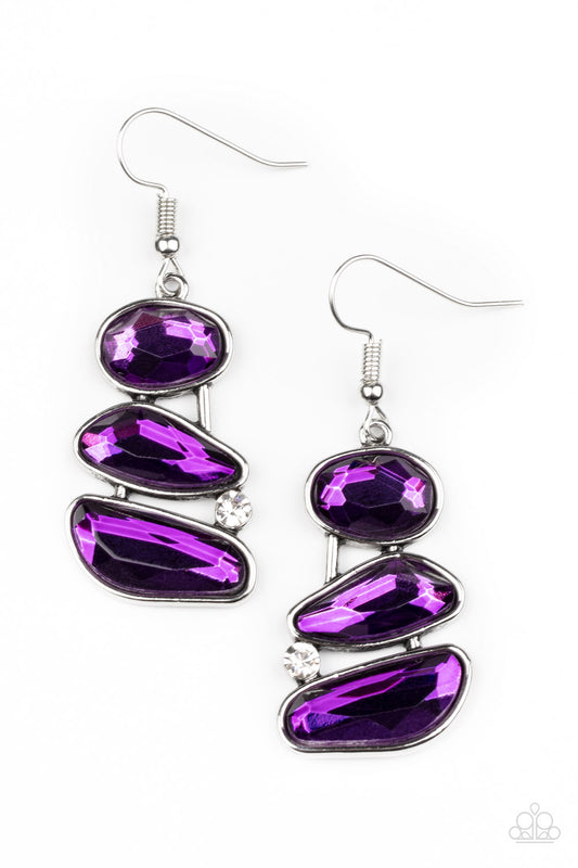 Gem Galaxy - Purple Earring