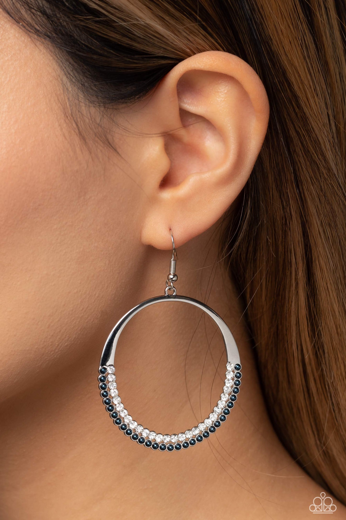 Material PEARL - Blue Earrings