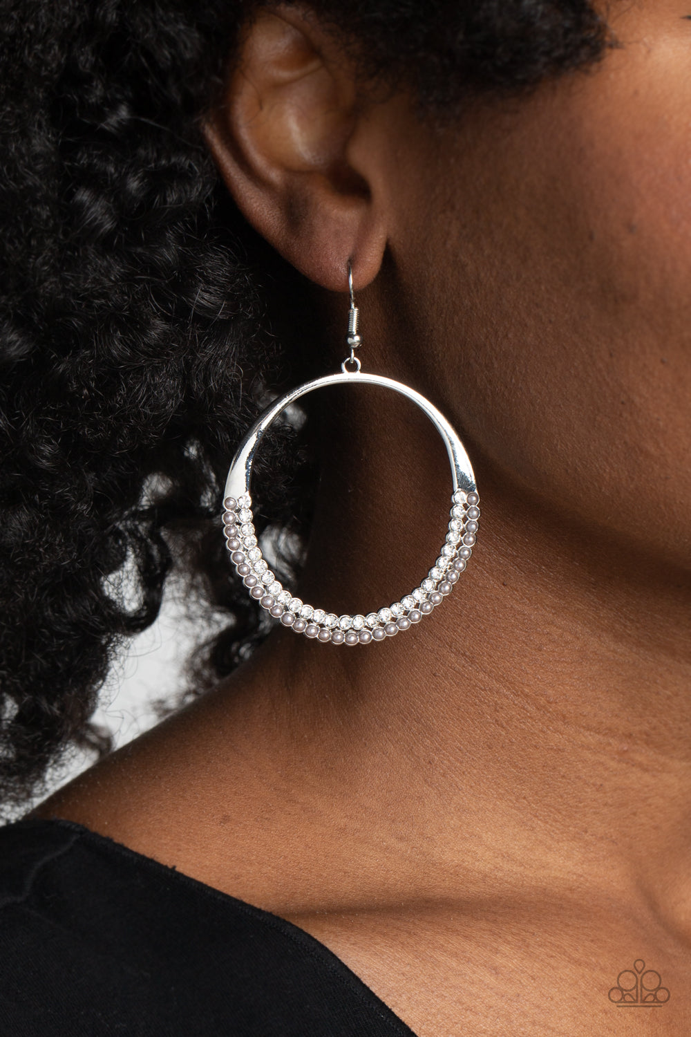 Material PEARL - Silver Earrings