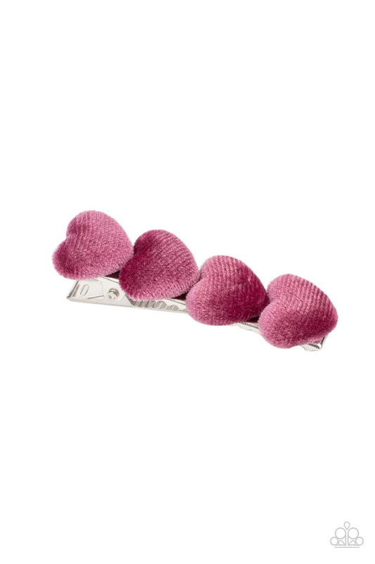 Velvet Valentine - Pink Hair Clip