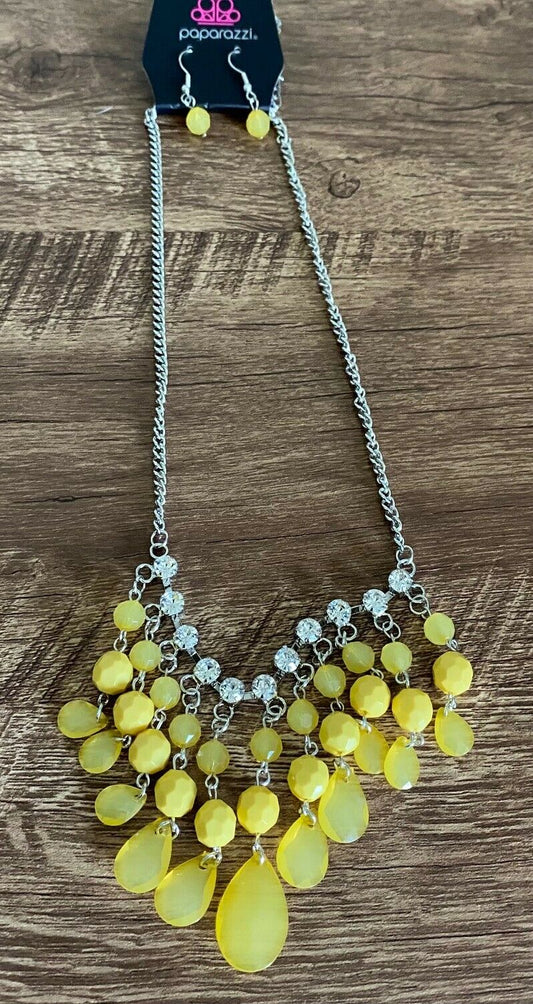 Social Network - Yellow Necklace