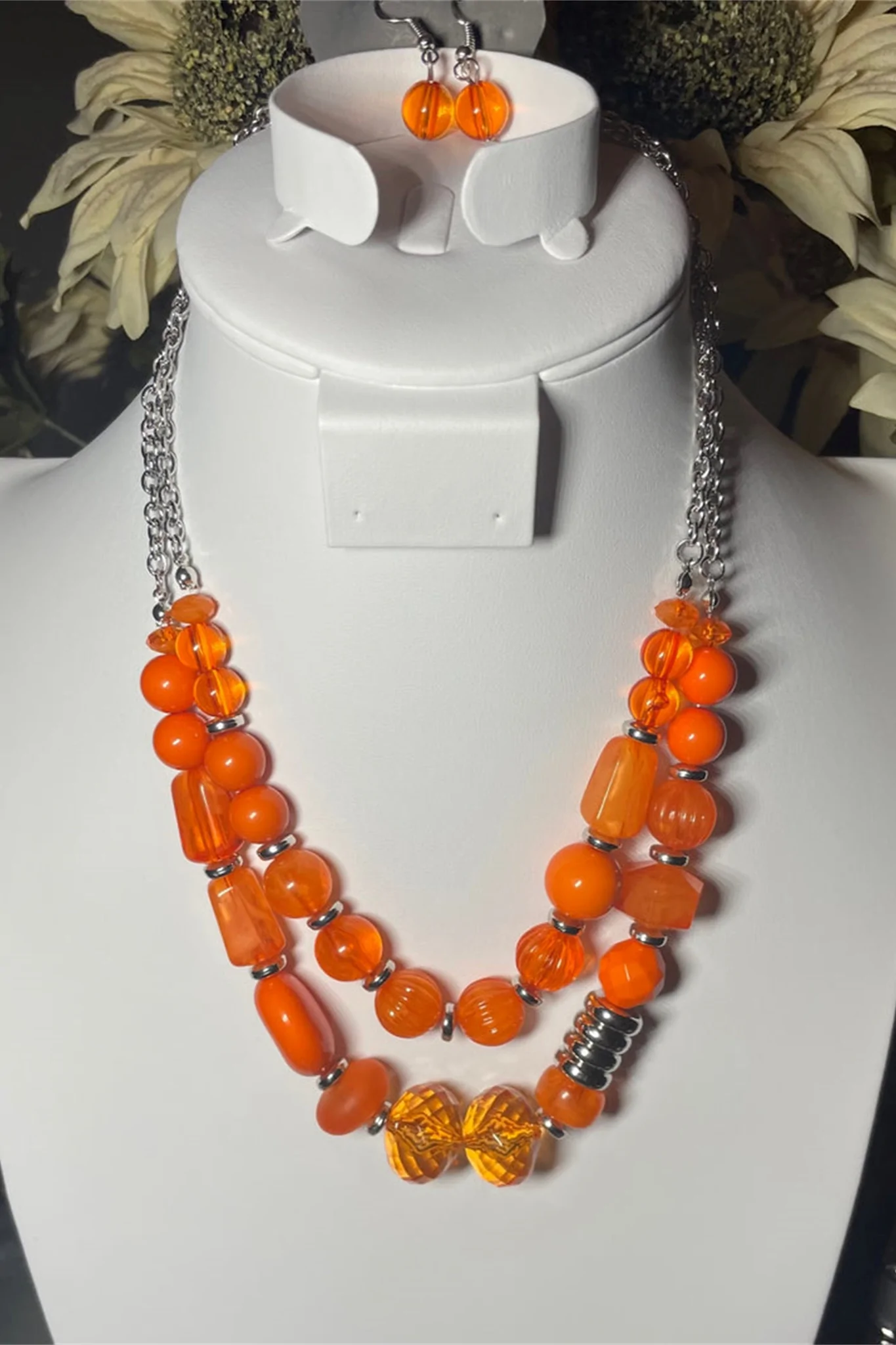 Pina Colada Paradise - Orange Necklace